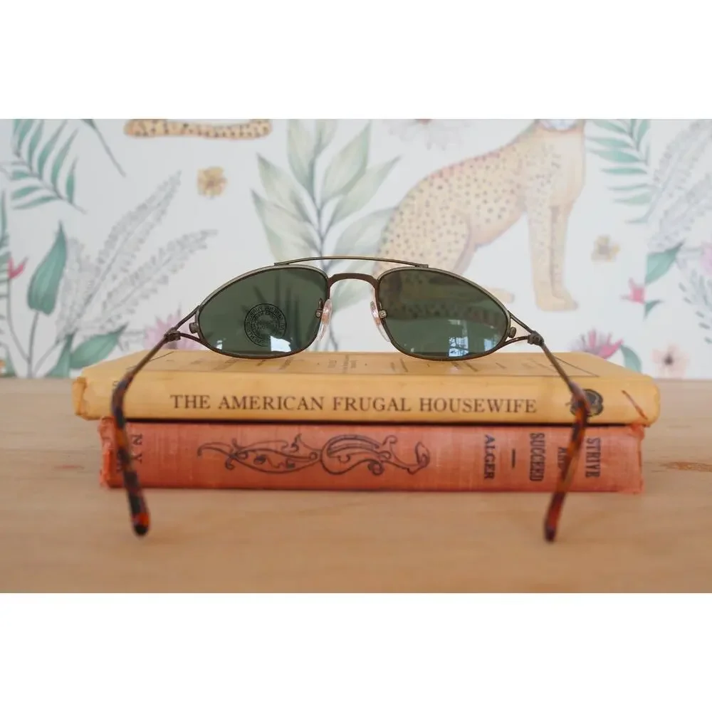 Vintage 1990s Y2K Sunglasses NOS Goth Steampunk Festival Streetwear Matrix Agent
